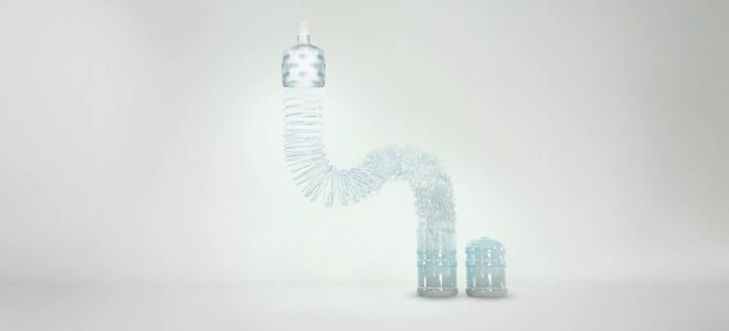 Water Blue Collection: Sustainable Lighting Solutions Inspired by Recycled Water Jugs