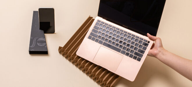 Lightweight Laptop Stand Made from Recycled Paper