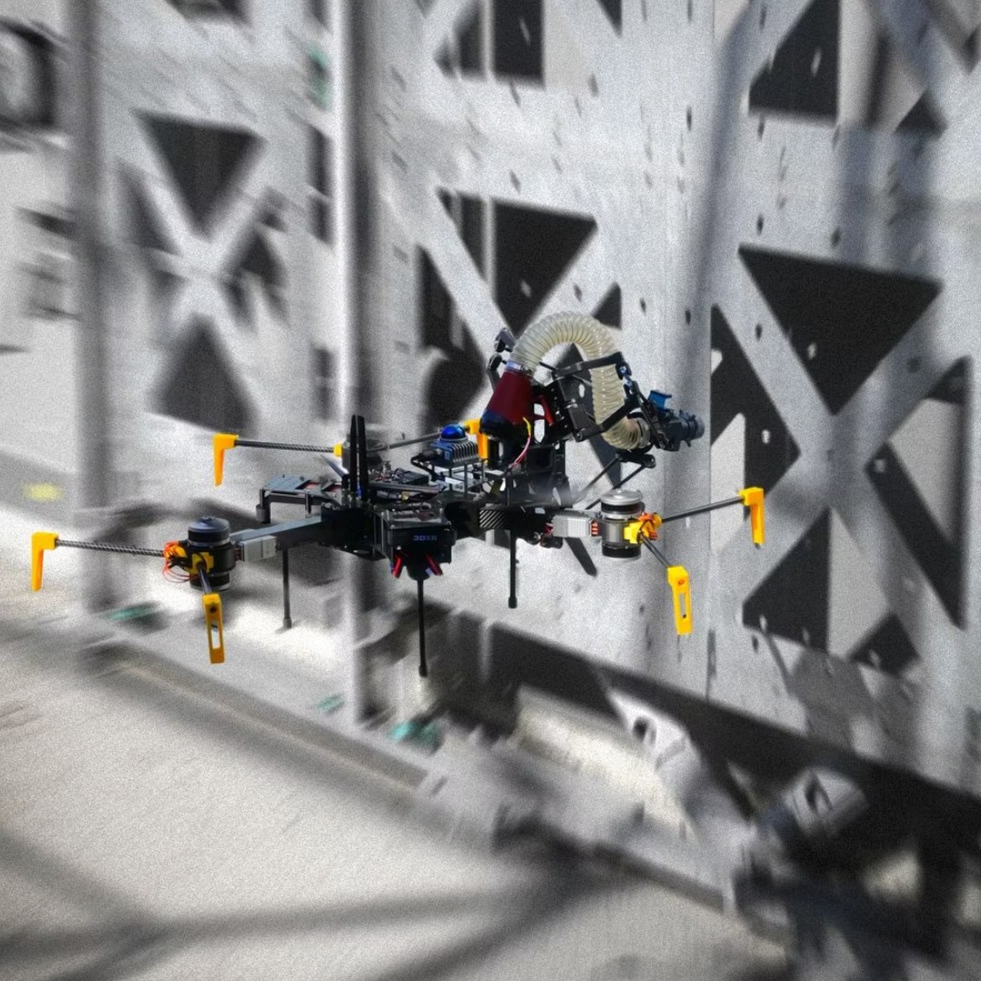 Researchers from the Swiss Federal Laboratories for Materials Science and Technology (Empa) and EPFL have published a study exploring the potential of aerial robots—commonly referred to as construction drones—for use in autonomous building and repair processes. The study, featured in Science Robotics, presents Aerial Additive Manufacturing (Aerial AM) as a future-oriented construction method designed to complement existing ground-based systems, especially in areas that are hard to reach or unsafe for conventional equipment.
Read more at MaterialDistrict.com
#materialinspiration
#MaterialInnovation
#AerialConstruction
#ConstructionDrones
#AdditiveManufacturing
#RoboticsInArchitecture
#SustainableDesign
#CircularConstruction
#FutureOfBuilding
#BiobasedMaterials
#SmartMaterials
#DigitalFabrication
#ArchitecturalInnovation