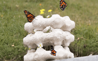 EggNest: A Modular Urban Habitat for Butterflies, Made from Eggshells