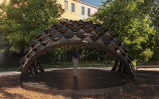 SOMBRA Pavilion: A Passive Kinetic Shading System Inspired by the Sun