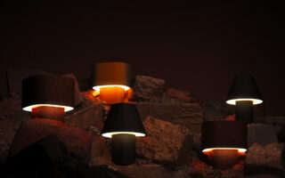 Terra: Sustainable Table Lamps Made from Biowaste