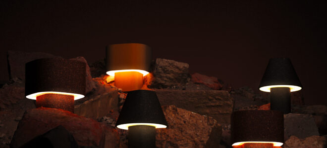 Terra: Sustainable Table Lamps Made from Biowaste