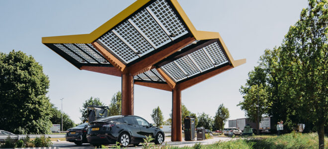 Fastned’s Solar Trees: Nature-Inspired Infrastructure for EV Charging