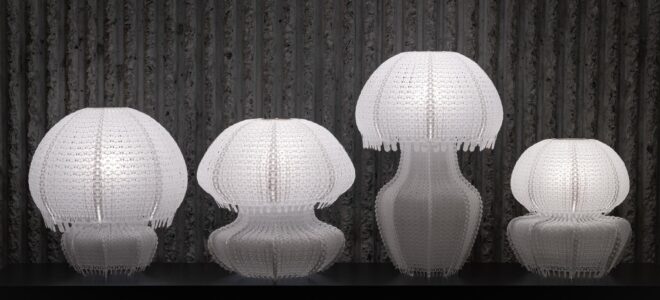 From Ocean Waste to Illuminating Design: Upcycled PE Lamps Inspired by Jellyfish