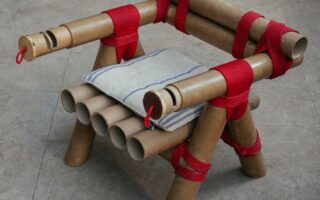 Reimagining Waste: A Cardboard and Rope Chair with Circular Ambitions