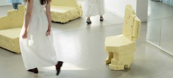 Waste as a Resource: Sculptural Seating from Construction Scrap