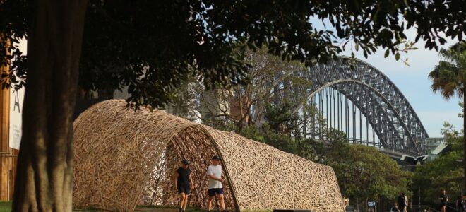 What We Leave Behind: A Community-Woven Bamboo Pavilion at Sydney Festival
