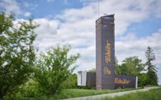 A Watchtower from Reused Shipping Containers Overlooks the Czech Landscape