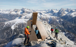 Cross-Laminated Timber and Digital Fabrication Shape a Circular Alpine Bivouac