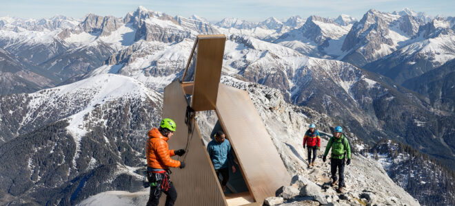 Cross-Laminated Timber and Digital Fabrication Shape a Circular Alpine Bivouac