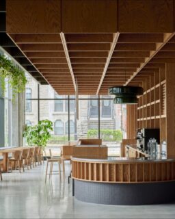 The newly opened @centresanaaq in downtown Montréal showcases a material-first approach to public architecture. The design team— @pelletierdefontenay, @architecture49, and @atelierzebulonperron—selected a clear and durable palette that includes aluminium grating, glass, wood panelling, polished concrete, textiles, and biobased sprayed cellulose. These materials support acoustic comfort, visual clarity, and long-term performance. The Centre sits within the podium of a new residential development, where the designers transformed an existing structure into an accessible civic space.

Read more at MaterialDistrict.com

#MaterialInspiration #Materials #CentreSanaaq #MaterialDesign #BiobasedMaterials #PublicArchitecture #InteriorArchitecture #SustainableDesign #CulturalHub #MontrealDesign #AcousticDesign #AdaptiveReuse
