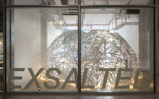 Exsalted Pavilion by DEOND explores recycled materials and light