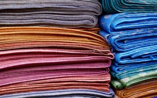 Living, Rainbow-Coloured Textiles Grown by Bacteria