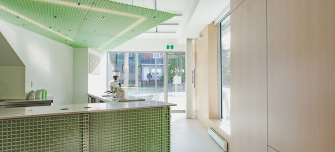 Rethinking Industrial Materials in Café Design