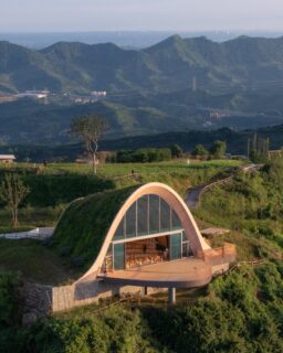 Designed by @MVRDV, the Pujiang Platform is a timber pavilion and public viewpoint in the hills east of Pujiang, near Chengdu in central China. The project combines architecture, landscape and sustainability in a compact public building. It functions both as a visitor destination and as an event space for gatherings and ceremonies.

The pavilion forms part of a new town development that aims to offer a high-quality and sustainable living environment. It replaces an earlier viewing platform that significantly altered the natural terrain. Instead of adding another object to the site, the design restores the original shape of the hill and integrates the building into the landscape.

Read more at https://materialdistrict.com/article/pujiang-platform-a-timber-pavilion-that-merges-architecture-landscape-and-sustainability/

#MaterialInspiration #Materials #TimberArchitecture #SustainableArchitecture #BioBasedMaterials #LandscapeArchitecture #PublicArchitecture #LowCarbonDesign #GreenBuilding #MVRDV