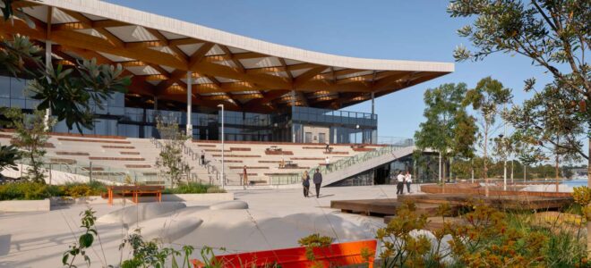 Engineered Timber Roof Defines Material Strategy of Sydney Fish Market