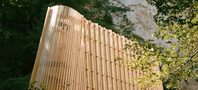 Timber River Pavilion Explores Microarchitecture in the Italian Landscape