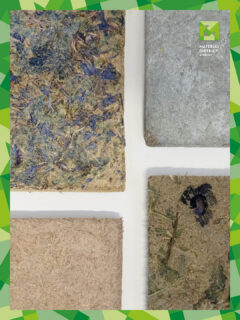 Material of the day: GreenEdge 🌾🌿
Developed by @annelaendle, GreenEdge is a biobased sheet material made from approximately 40% roadside hay and 60% waste wood from CNC milling processes. The fibres are bound with casein, a natural milk protein adhesive, creating a toxin-free and biodegradable alternative to conventional MDF.
By repurposing underutilised roadside biomass and wood waste, GreenEdge addresses furniture industry waste while supporting biodiversity management. The material can be milled, pigmented and enriched with embedded flowers, resulting in a terrazzo-like aesthetic with mechanical performance suitable for furniture and interior applications.
Read more at MaterialDistrict.com
👉 Discover this material and many more at MaterialDistrict Utrecht
📍 Werkspoorkathedraal, Utrecht
📅 4–6 March 2026
🎟️ Get your ticket now via link in bio
#MaterialoftheDay #Material #GreenEdge #BiobasedMaterials #CircularDesign #SustainableInteriors #MaterialDistrict #MDUtrecht