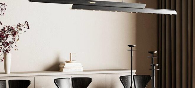 Moono Sliding Pendant Light Explores Kinetic Lighting In Solid Timber