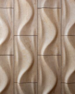 A layered structure of natural wood fibres bound with advanced resins. Woodflow-Skin by @strongbyform / More at MaterialDistrict.com

#MaterialoftheDay #Materials #Wood #InteriorDesign #BiobasedMaterials