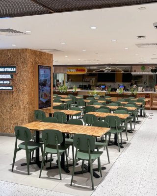 circular-tables-made-from-recycled-chopsticks-at-raffles-city-singapore-materialdistrict-3