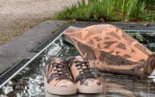 Sneakers Made from Rusted Leather