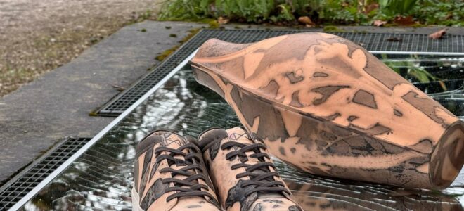 Sneakers Made from Rusted Leather