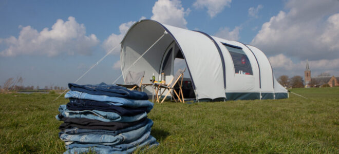 Circular Tent Design Using Recycled Denim And Local Production