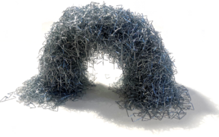 Staple-Inspired Particles Point to Reversible, High-Performance Materials