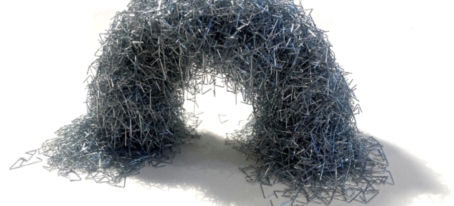 Staple-Inspired Particles Point to Reversible, High-Performance Materials