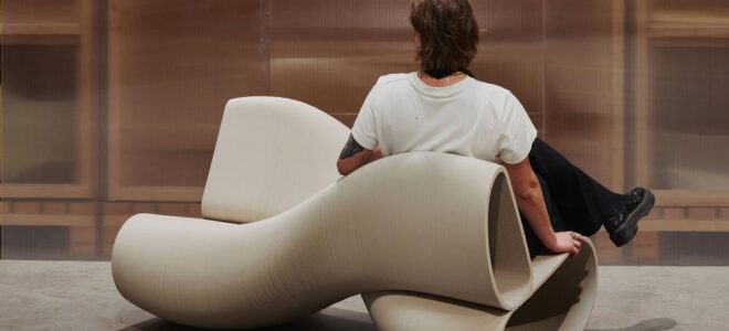 X Bench: 3D Printed Seating From Recycled Plastic Waste