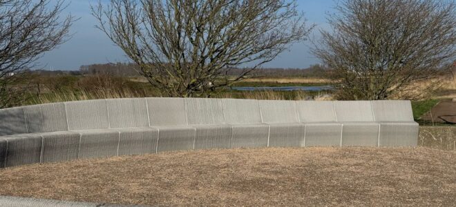 3D Printed Concrete Bench Gives Existing Infrastructure a Second Life