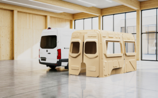 Lightweight 3D Printed Interiors For Electric Vans