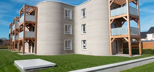 Europe’s Largest On-Site 3D Printed Apartment Building Completed in France