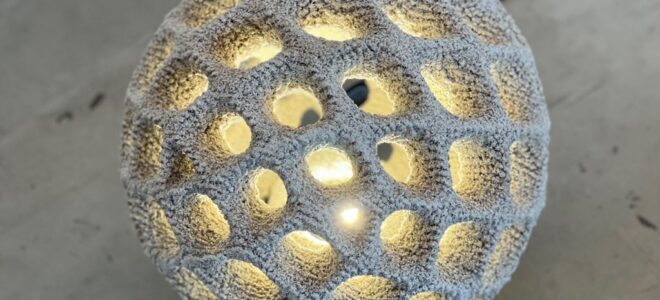Outdoor Luminaire Produced Using Powder Bed Concrete 3D Printing