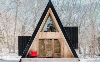 Charred Accoya Clads A Compact Woodland Wellness Retreat