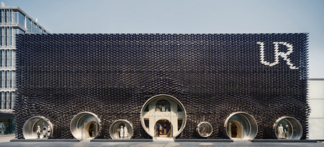 Colour-Changing Aluminium Façade Defines Urban Revivo’s Beijing Flagship