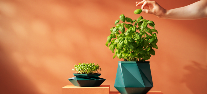 Helix: Recycled Origami Planter Grows With The Plant